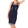 Banned - Sailor Bleistift kleid - Blau Product image